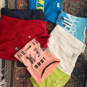 Bazaar διημέρου!!!!     6 κοντομάνικα μπλουζάκια για αγόρι 7-8 ετών