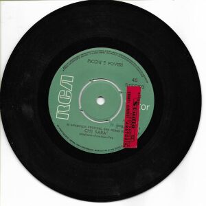 CHE SARA -...MA LA MIA STRADA ...  Ένας δίσκος 45 στροφών από τους Ricchi e Poveri του 1971
