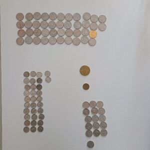 Δολάριο ΗΠΑ: Κέρματα δολαρίου (19$) + Αναμνηστικο token με τον Kennedy + αναμνηστικό token bridge