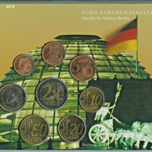 Germany 2002 State Mint Berlin BRD KMS  Euro set