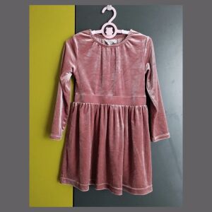 Βελούδινο φόρεμα με φιόγκο παιδικό για κορίτσι ν.3-4