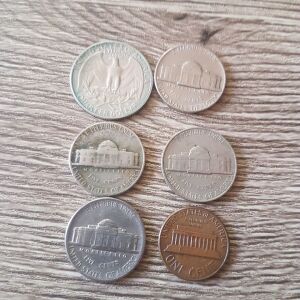 6 αμερικάνικα κέρματα