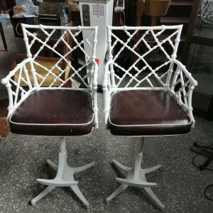 2 καρέκλες σκαμπό Αμερικάνικες εποχής 1960