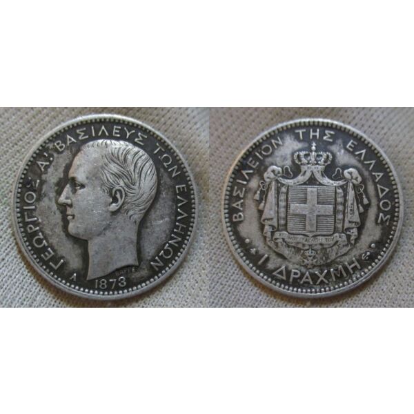 1 drachmi 1873 vasilias georgios a