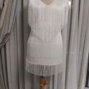 Boho Chic Λευκό Φόρεμα