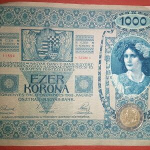 1000 Kronen Austria Hungary ετος 1902