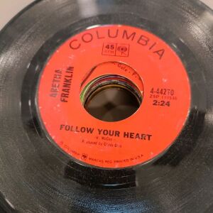 45 rpm δίσκος βινυλίου Aretha Franklin take look , follow your heart