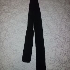 Πλεκτή γραβάτα σε μαύρο χρώμα