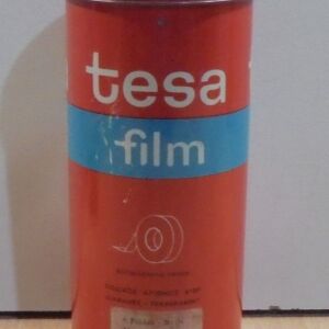 Tesa Film παλιό διαφημιστικό τσίγκινο κουτί σελοτέιπ