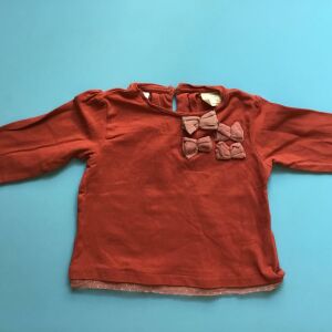 Βρεφική μπλούζα Zara για κορίτσι 6-9 μηνών.