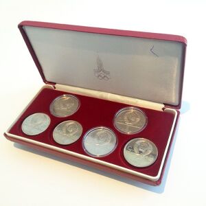 ΝΕΑ ΜΕΙΩΜΕΝΗ ΤΙΜΗ! Σπάνια Αναμνηστικά των Ολυμπιακών Αγώνων της Μόσχας 1980 - Σετ 6 νομισμάτων