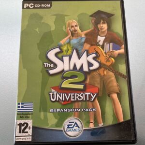 The Sims 2 university, expansion pack PC cd-rom game 2005