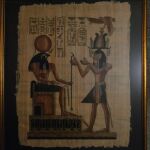Χειροποιητα αιγυπτιακα παπυρους ( 54 επι 44 εκ. ) 2 τεμαχια