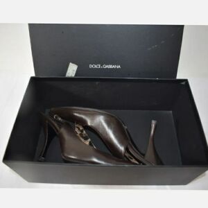Dolce & Gabbana leather slingbacks