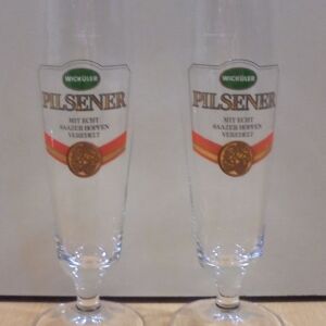 Wickuler pilsener beer διαφημιστικό σετ 2 ποτηριών