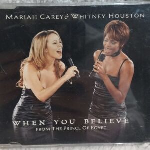 MARIAH CAREY & WHITNEY HOUSTON WHEN YOU BELIEVE FROM THE PRINCE OF EGYPT CD