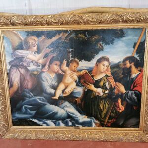 Πίνακας μεγάλος ιταλικός "η βάφτιση" R. Rossini