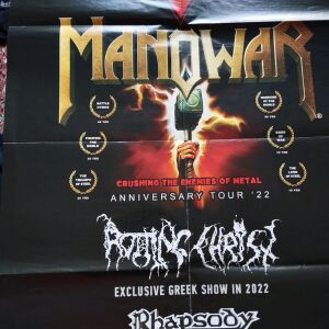 Αφίσα helloween release festival manowar rotting christ rhapsody of fire metal hammer