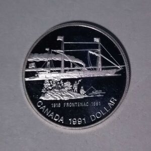 Ασημένιο Proof Canadian Dollar 1991