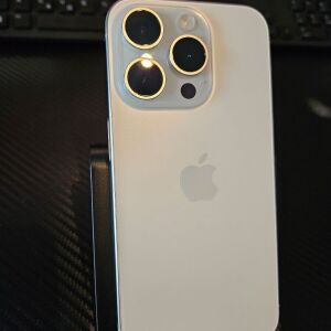 iPhone 15 pro white titanium 128 GB+δωροεπιταγή Πλαισίου ως 12/5