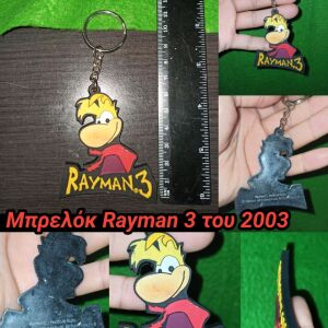 RAYMAN 3 Μπρελόκ Keychain  2003 PlayStation XBOX Ήρωας Βίντεο Γκέημς Video Games Hero