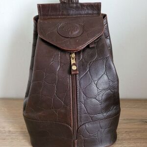 Vintage MULBERRY Leather Backpack Made in England