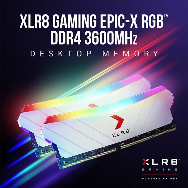sfragismenes, 36 mines engiisi apo plesio, apodixi, PNY Desktop RAM XLR8 Gaming EPIC-X RGB 16GB (2*8GB) 3600MHz White Edition DDR4