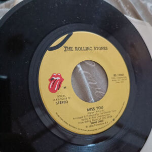 lp45 rpm the rolling stones Miss you & far away eyes 1978 promotone records