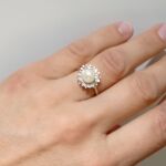 18 καράτια λευκόχρυσο δαχτυλίδι με μπριγιαν