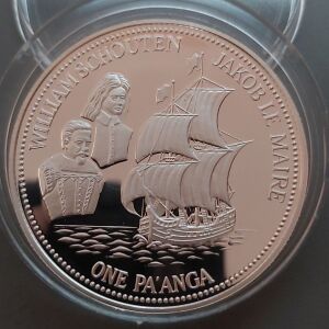 ONE PAAANGA KINGDOM OF TONGA 1991   PROOF