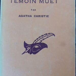 Αστυνομικό μυθιστόρημα Άγκαθα Κρίστι "Témoin muet"  (Σιωπηλός μάρτυρας) στα Γαλλικά του 1957