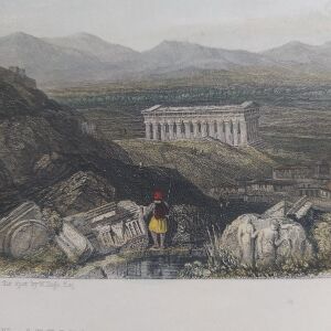 Αθήνα Χαλκογραφία του  Finden σέ σχέδιο C. stamfiel