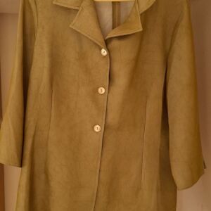 Πράσινο φιδέ σακάκι/μπλούζα