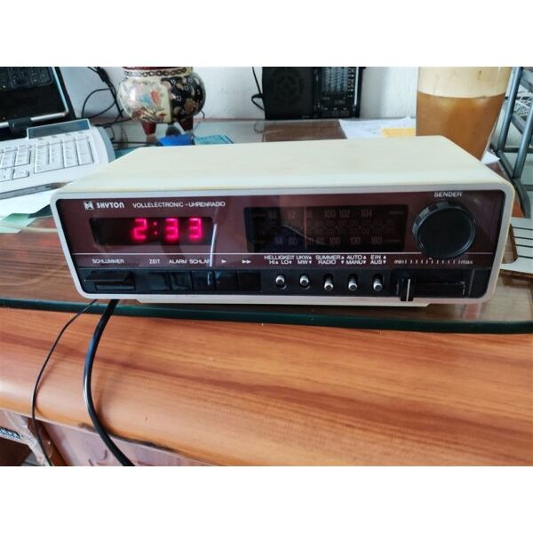 Vintage entichizomeno rodio - roloi 70s LED Radiowecker Skyton 901