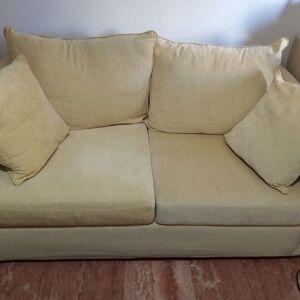 Διθέσειος καναπές - κρεβάτι με 2 σκαμπώ