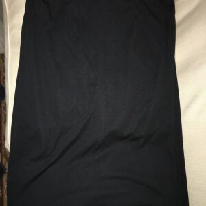 μαύρη γυναικεία φούστα, ραμμένη από μοδίστρα, μεγέθους L, (94-96 εκατοστά μέση)