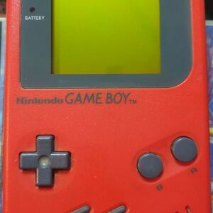 Game Boy Original Κόκκινο Πλήρως λειτουργικό με το καπάκι του, Πολύ Καθαρό