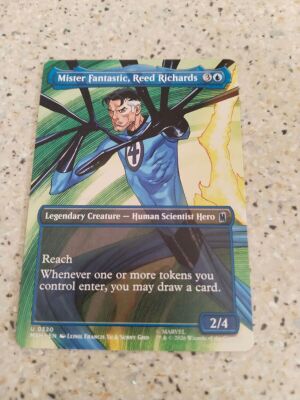 Magic the Gathering Mister Fantastic, Reed Richards card