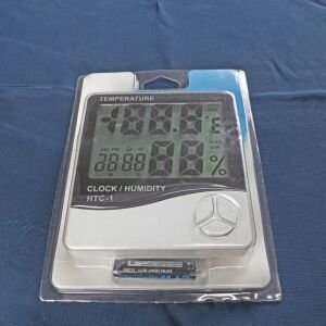 Θερμόμετρο-Υγρόμετρο Με Ρολόι Και Ξυπνητήρι