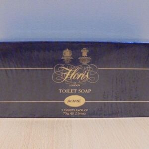 Floris Jasmine toilet soaps σετ τριών παλαιών Αγγλικών αρωματικών σαπουνιών 75gr / τμχ