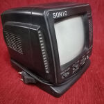 vintage τηλεόραση μικρή και ράδιο λειτουργικη 7 ιντσων