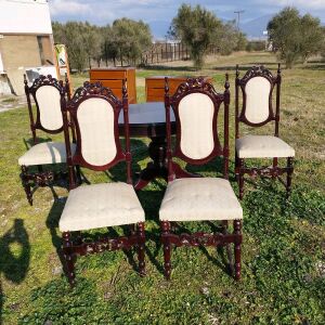 Τραπεζαρία Ροτόντα με 4 καρέκλες