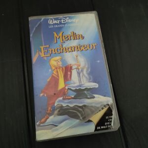 VHS Κασσετα Βιντεο Walt Disney Merlin Enchanteur - Γαλλικη Εκδοση