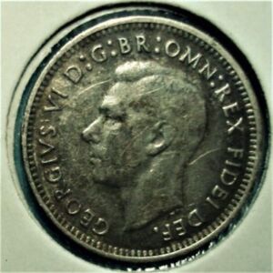 3 Pence 1952- George VI (without "IND:IMP") 1949-1952 .