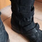 Μπότες δερμάτινες (biker boots)