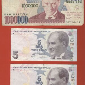 TURKEY LIRES Banknote -πακέτο