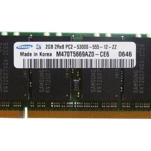 ΚΙΤ Samsung 2Χ2GB DDR2 PC2-5300 200-Pin Laptop SODIMM