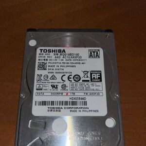 Σκληρός δίσκος Toshiba HDD 1TB
