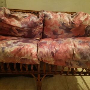 Διθέσιος καναπές μπαμπού