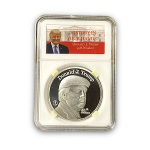 Συλλεκτικό αναμνηστικό νόμισμα Προέδρου Trump USA επάργυρο